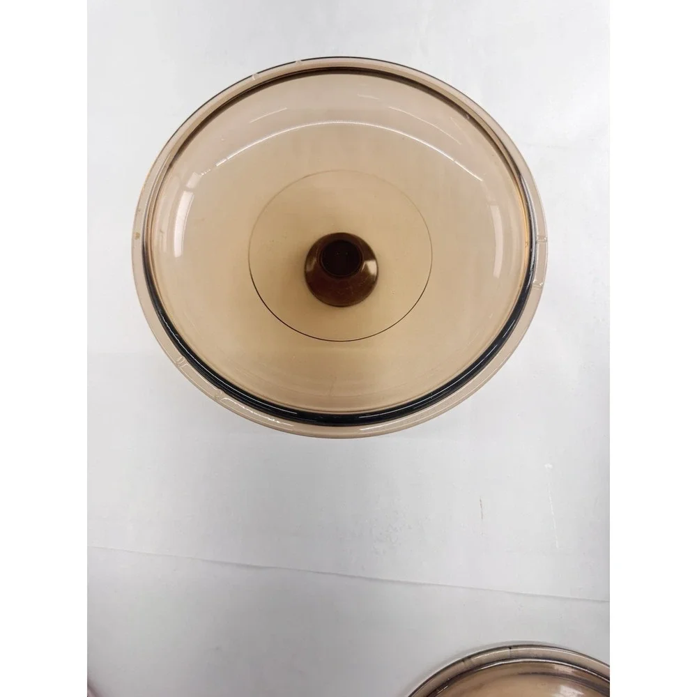 PYREX Vision Ware V-2.5-C Amber Replacement LID ONLY 2.5L Corning 8 1/2